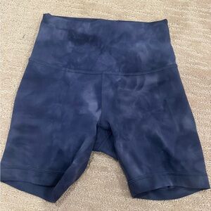Women's Navy Blue Lululemon Biker Shorts
